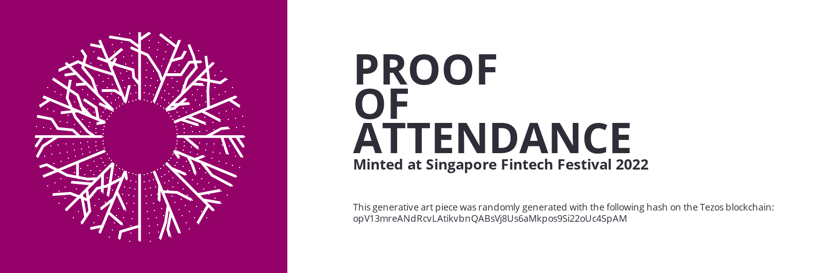 SFF2022 Proof of Attendance Token #2637 static token preview