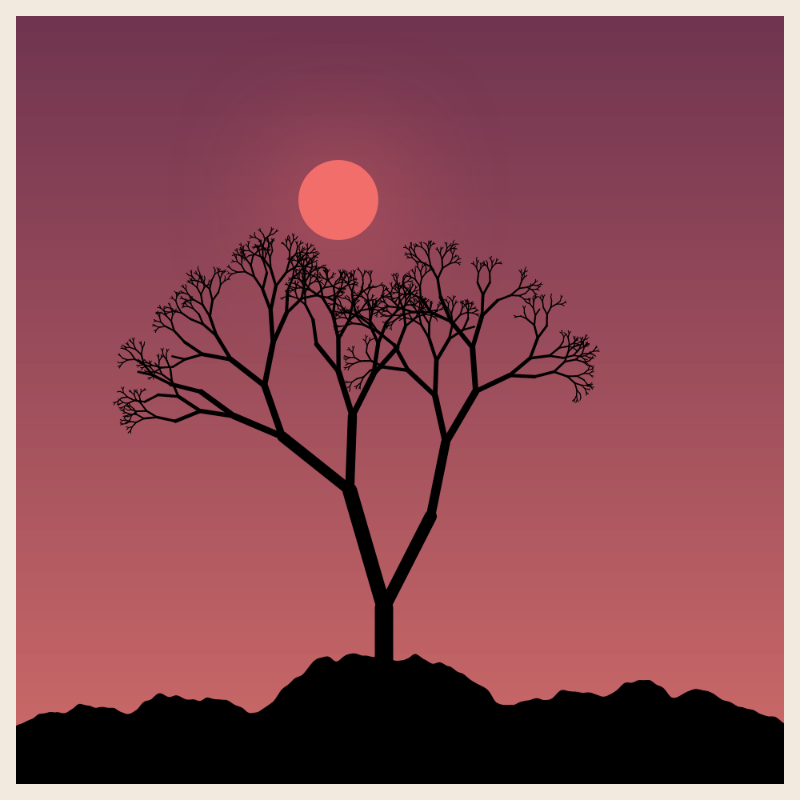 Sunset on cliff #20 static token preview