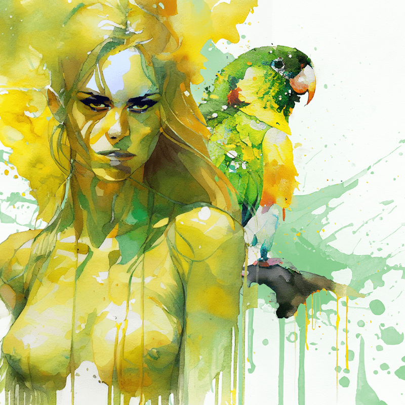Artemis and Parrot #5 static token preview