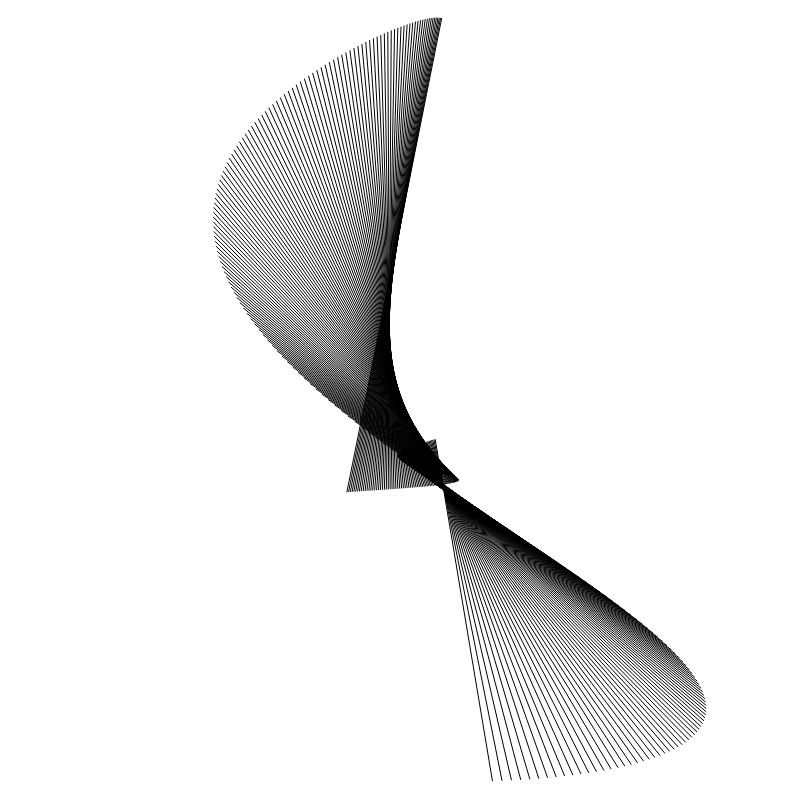 Sinus Cosinus #N Black on White #17 static token preview