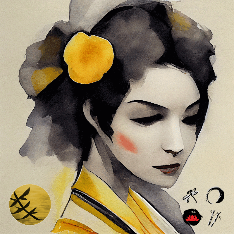 Yellow Geisha #4 static token preview