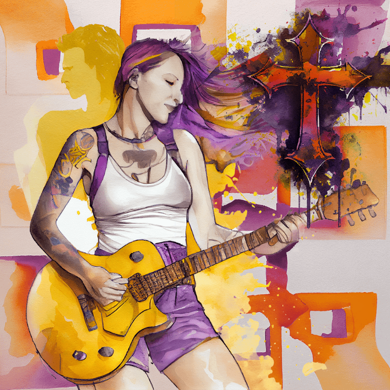 Hard Rock Girl 3 #3 static token preview