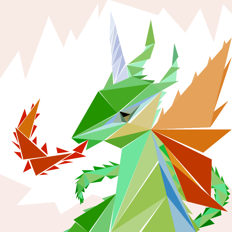 Unicorn dragon #22 static token preview