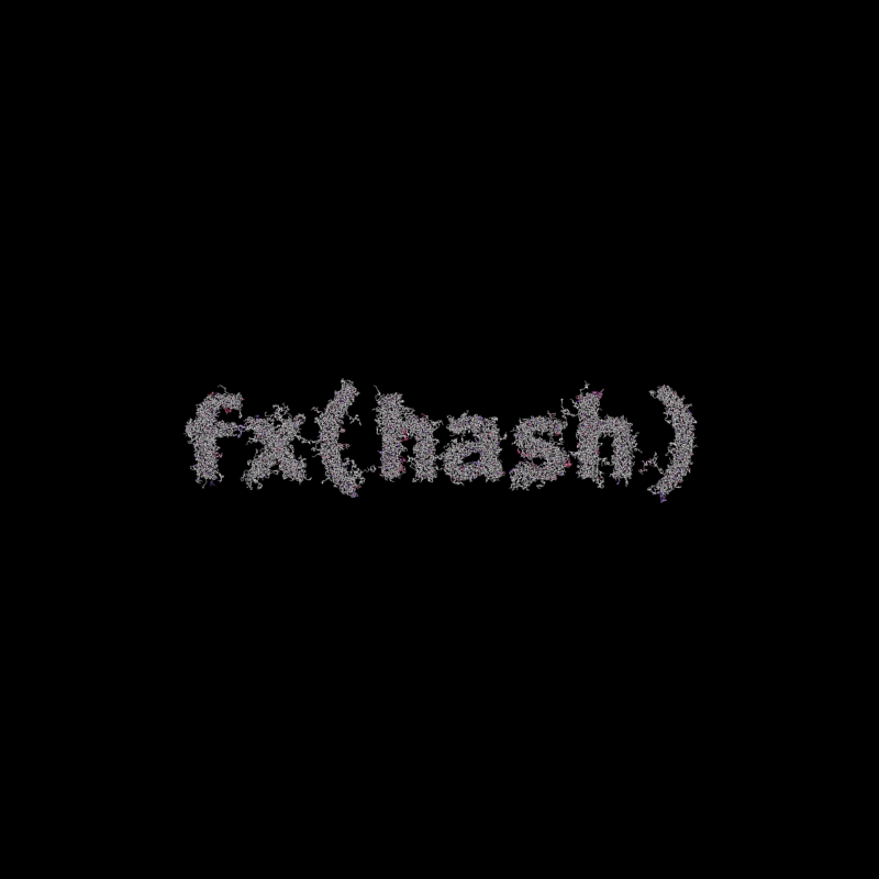 FXHASH Logo with Features #15 static token preview