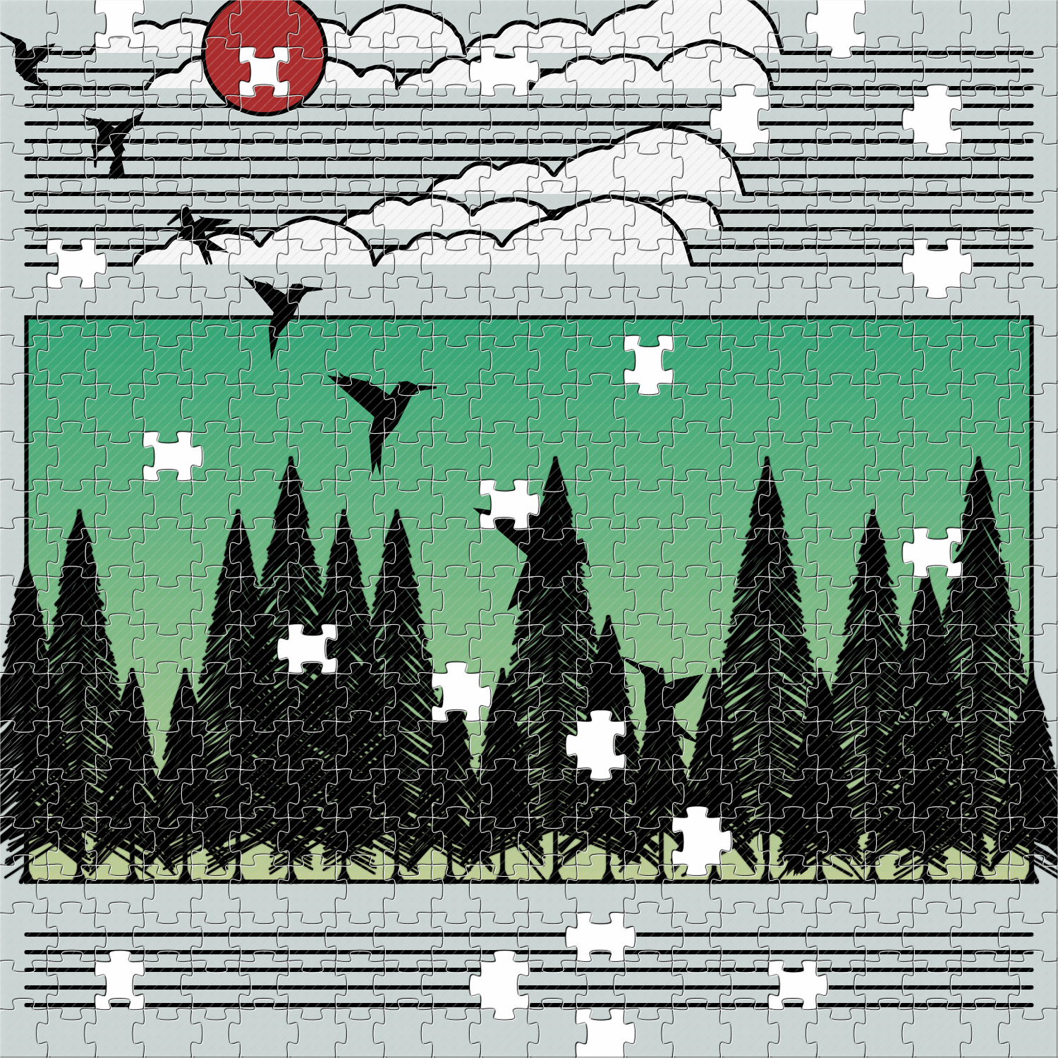 Puzzles & Birds #18 static token preview