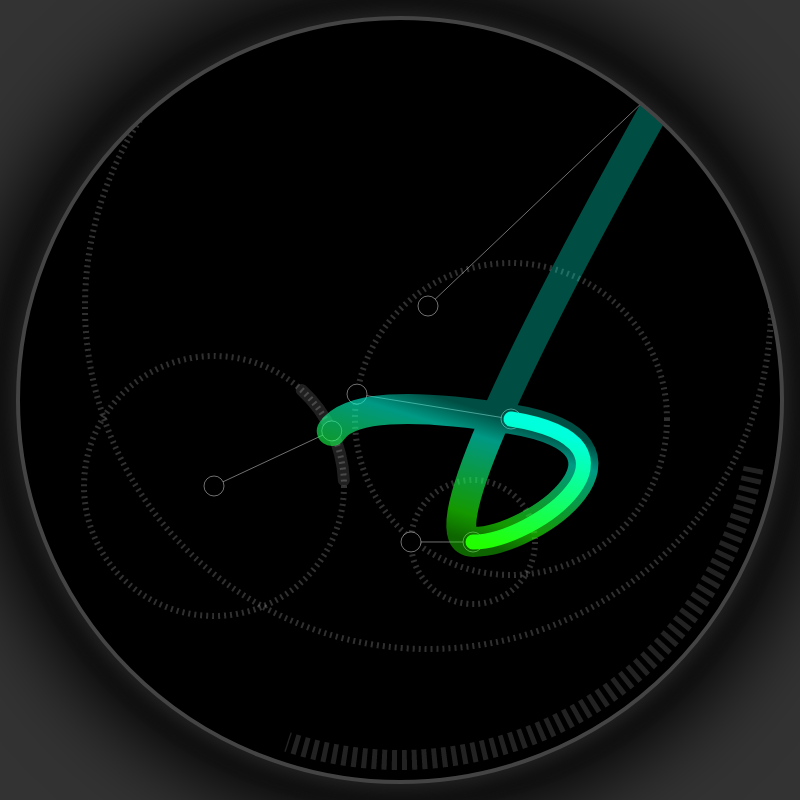 Neon Curves #3 static token preview