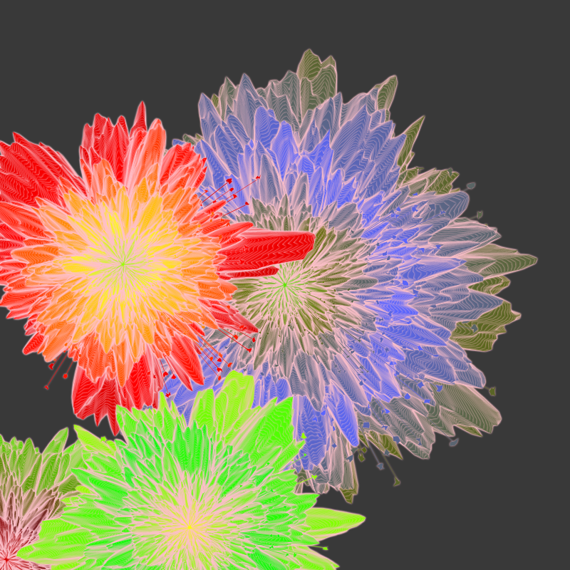 Bouquet of digital flowers #4 static token preview