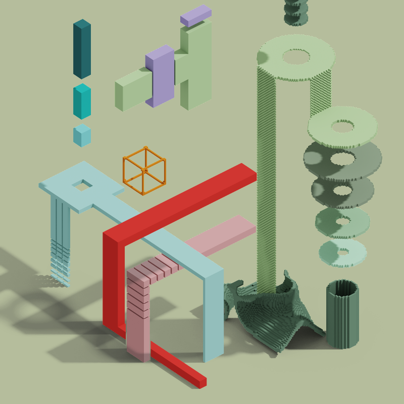 Cube colorful #23 static token preview