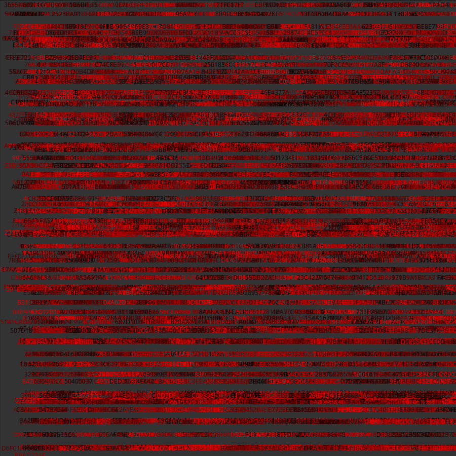 Painting by Random Hexadecimal Numbers #9 static token preview