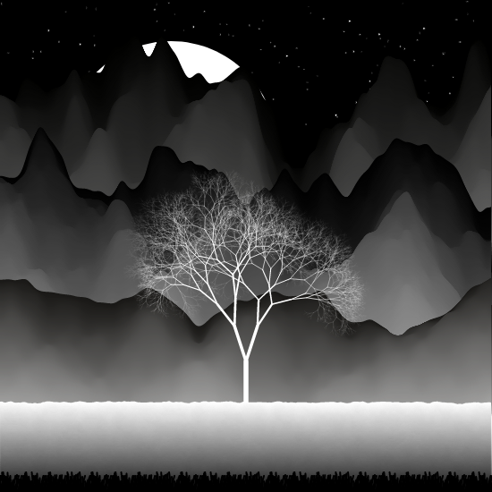 B&W Landscape #18 static token preview