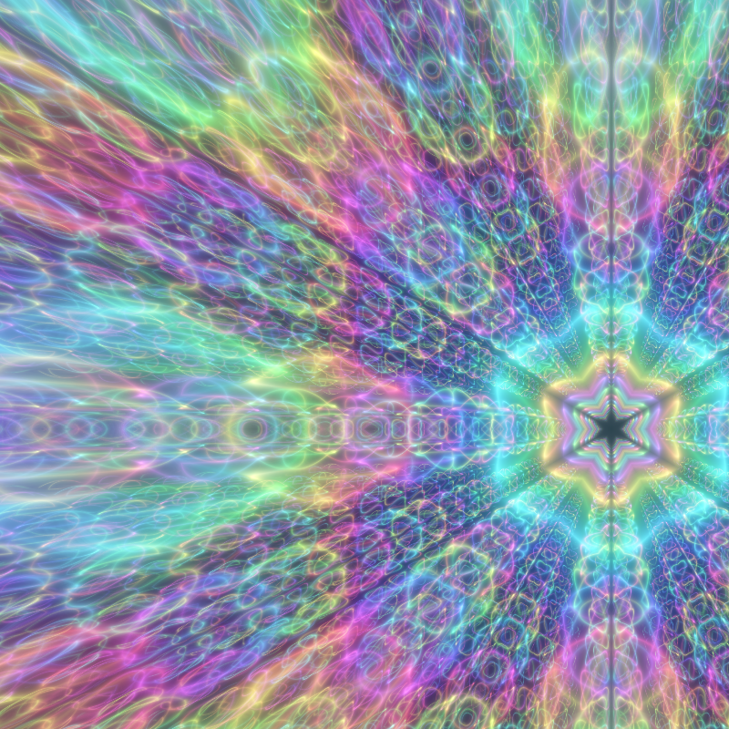 Fluorescent Hexagram #10 static token preview