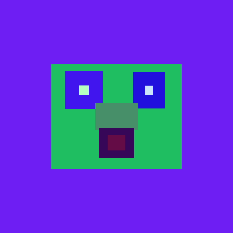 "make a robot face" #22 static token preview