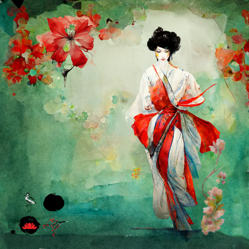 The dancing geisha #9 static token preview