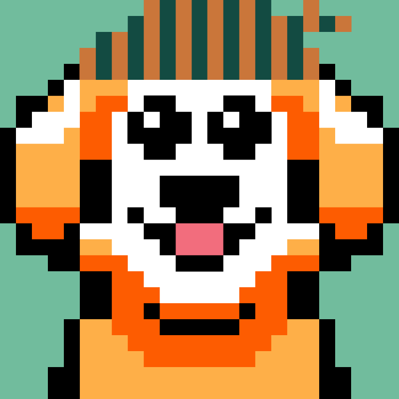 Pixel Dog #10 static token preview