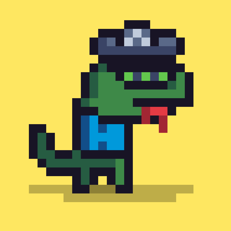 Pixel Dinos #27 static token preview