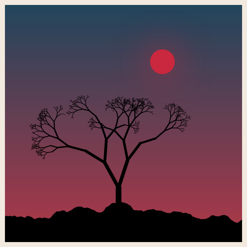 Sunset on cliff #9 static token preview