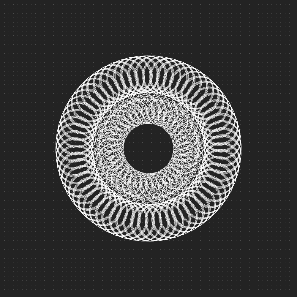 Spirographic Symphony #8 static token preview