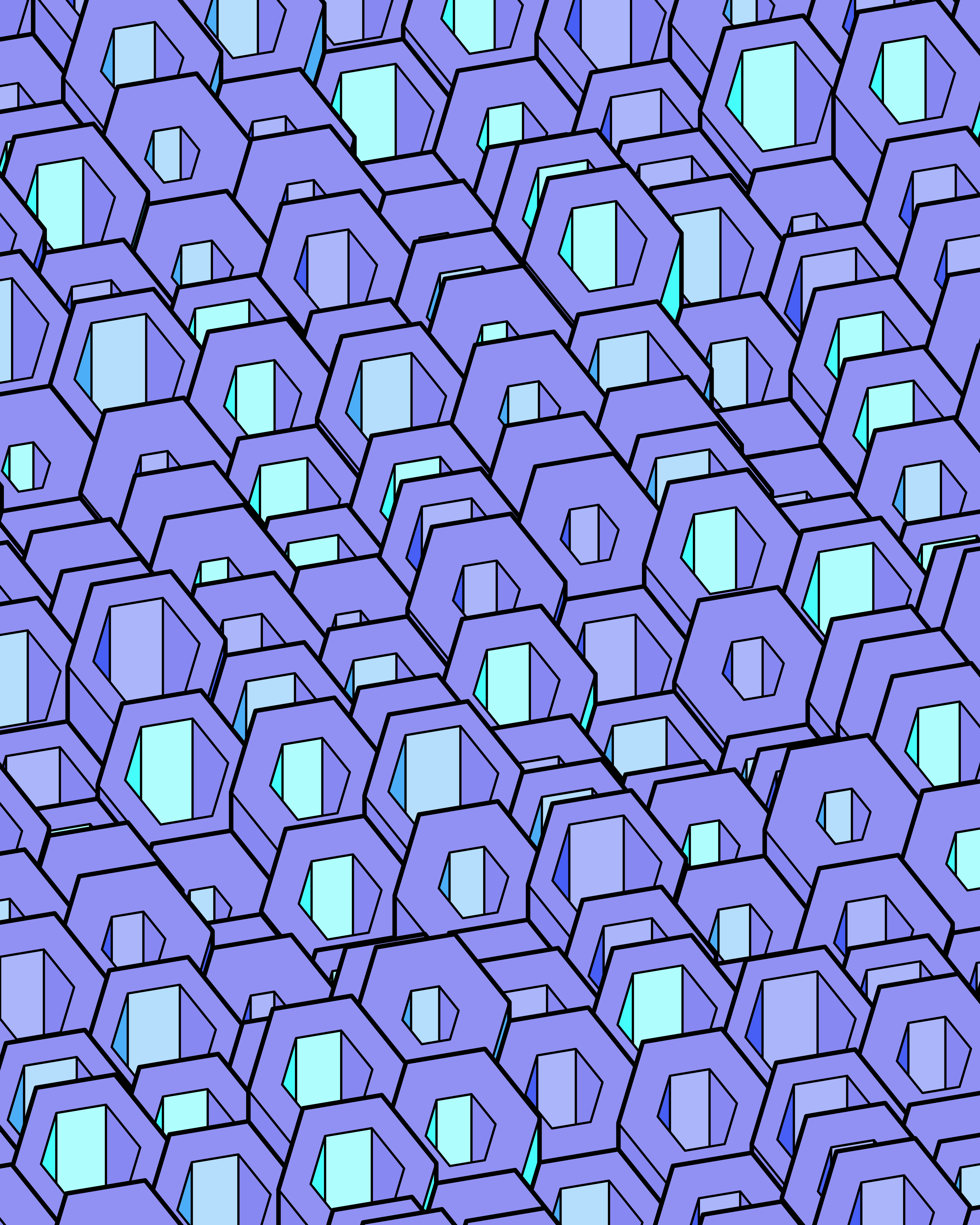 Hexagones Landscape #13 static token preview