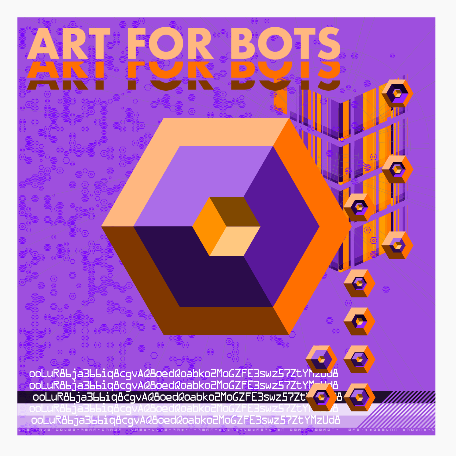 Hexagones - Art forBots forHumans forPrint #1 static token preview