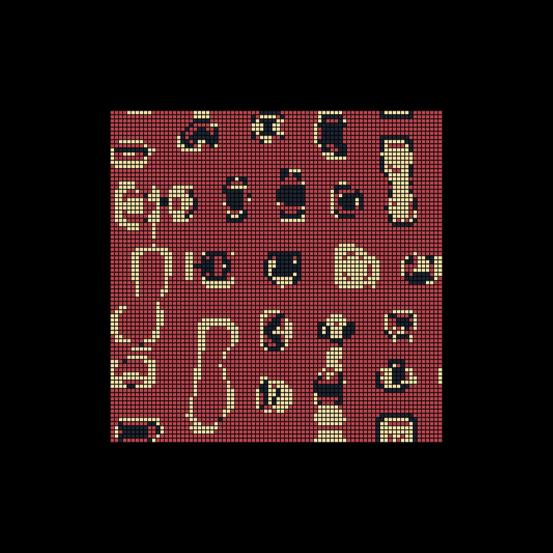 fractal memory cellular automata - FMCA #23 static token preview