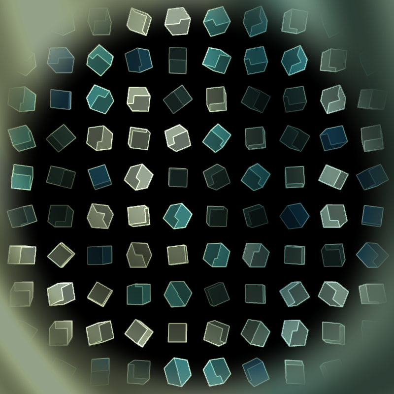 Interactive Cubes Grid #3 static token preview
