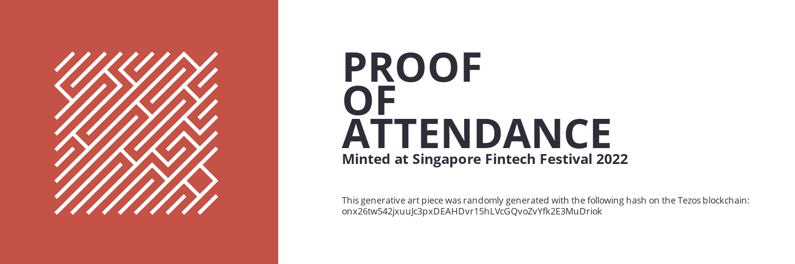 SFF2022 Proof of Attendance Token #589 static token preview