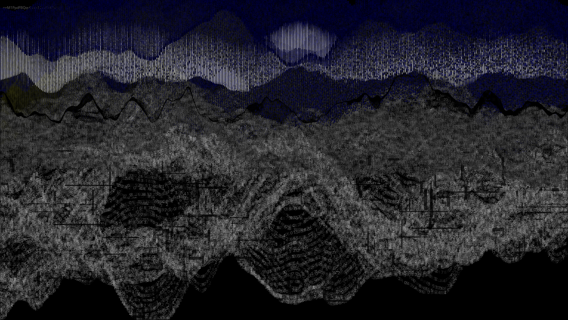 Pixel rain in a data landsacape #20 static token preview