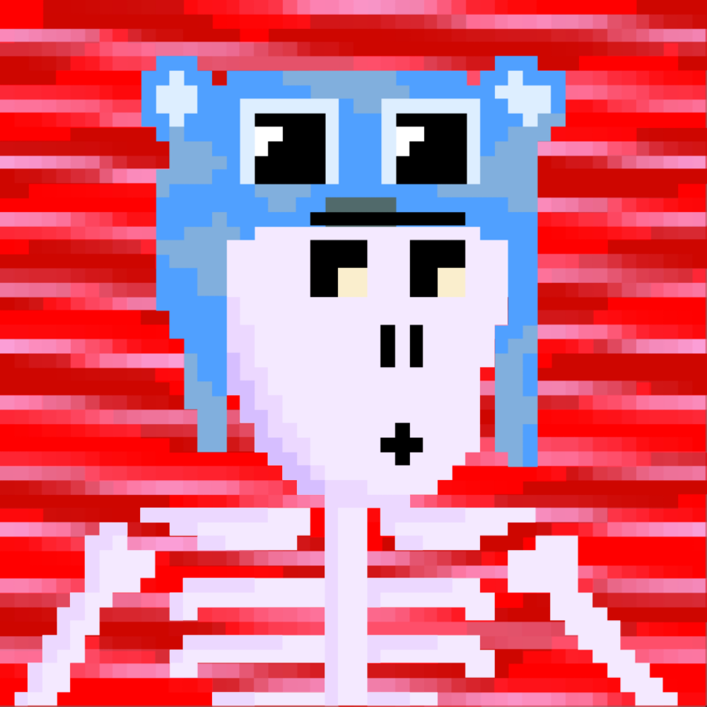 PIXEL SKULLETTI 1 #7 static token preview