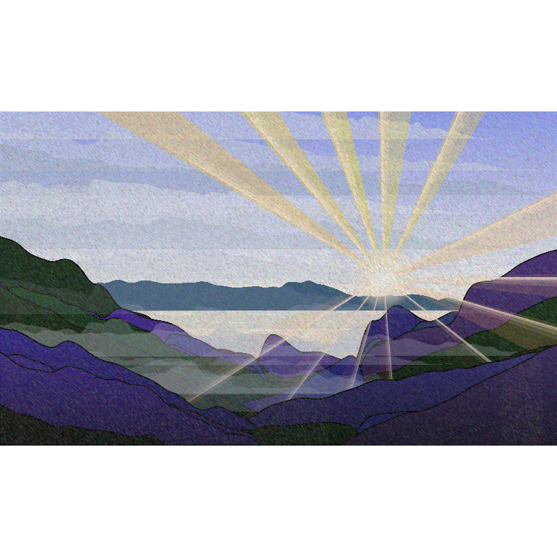 Sunrise over a Mountain Lake #19 static token preview