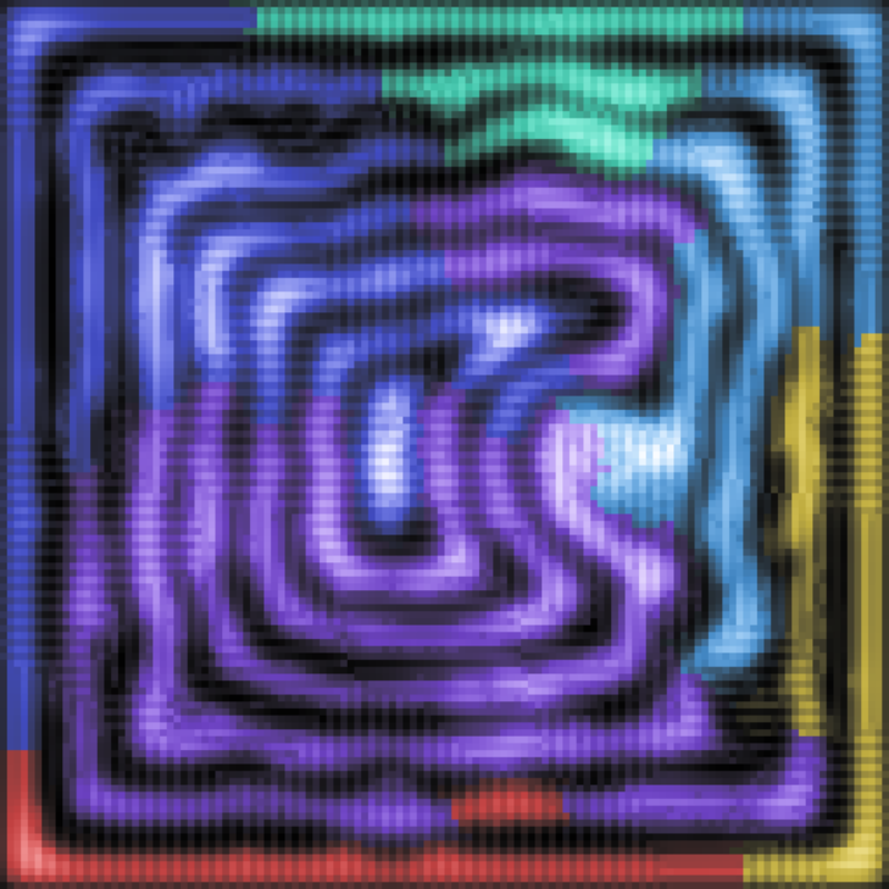 Rainbow Ripples Automaton #6 static token preview