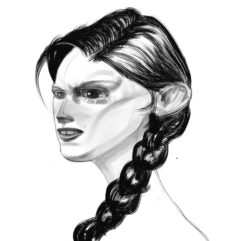 Sketch Woman #20 static token preview