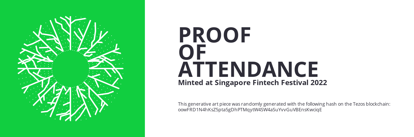 SFF2022 Proof of Attendance Token #1332 static token preview