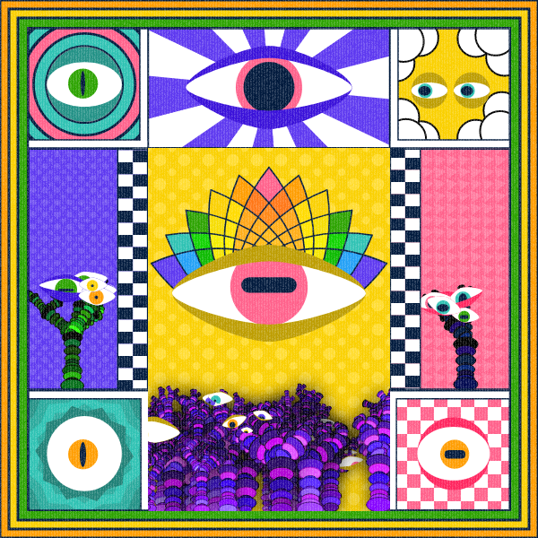 Zebra's Mirror #1 [p5.js] #23 static token preview