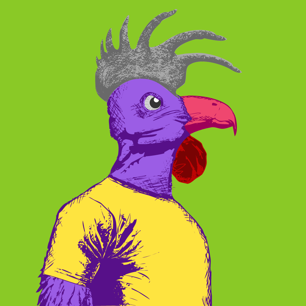 Old School Rooster #1 static token preview