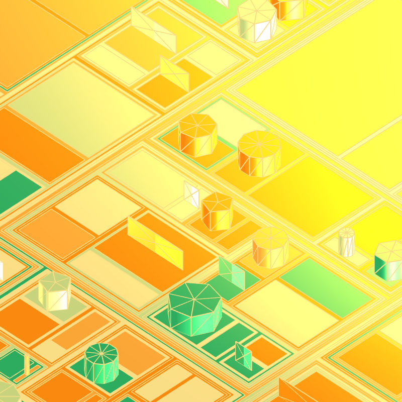 Geometric city #5 static token preview