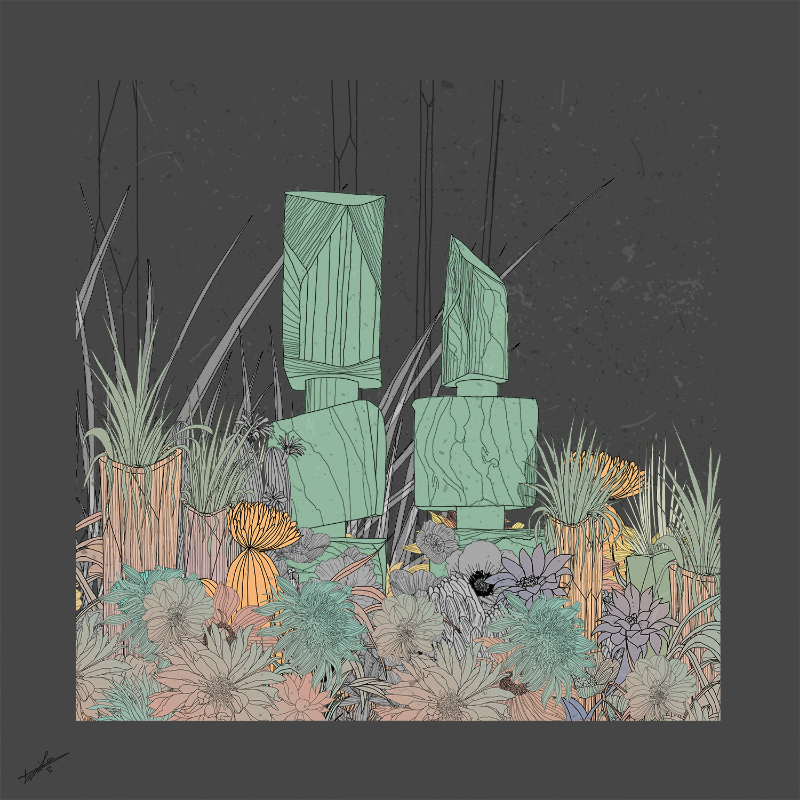 Garden of Lines #Rocks_Blooms #2 static token preview