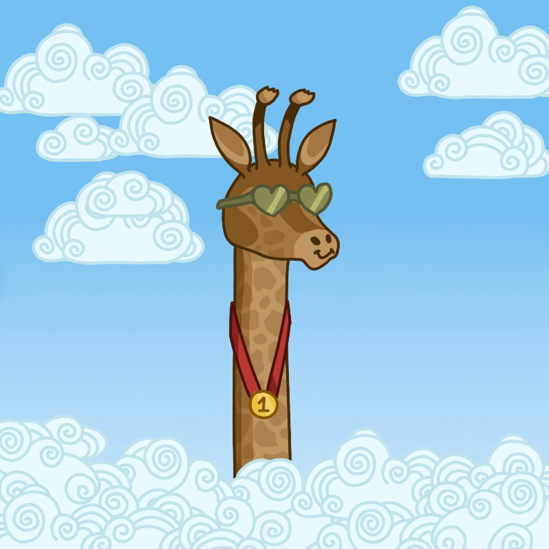 Awesome giraffes #14 static token preview