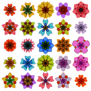 Flower Grid project preview