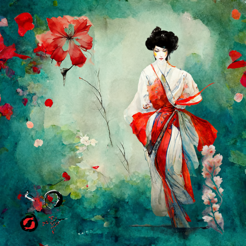 The dancing geisha #23 static token preview