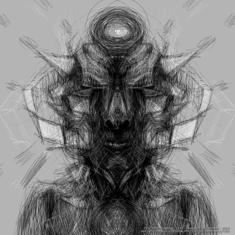 One Tezo Drawings_114+ #3 static token preview