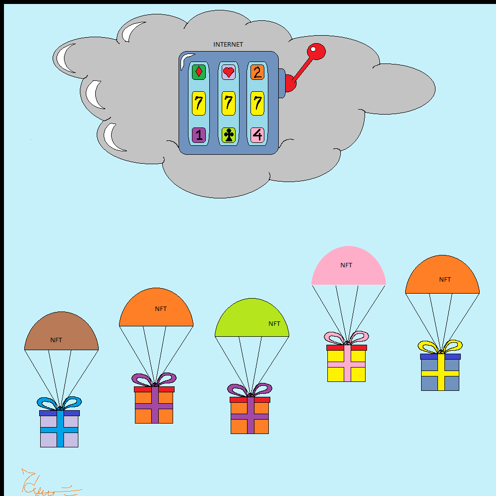 Rain of NFT airdrops #1 static token preview