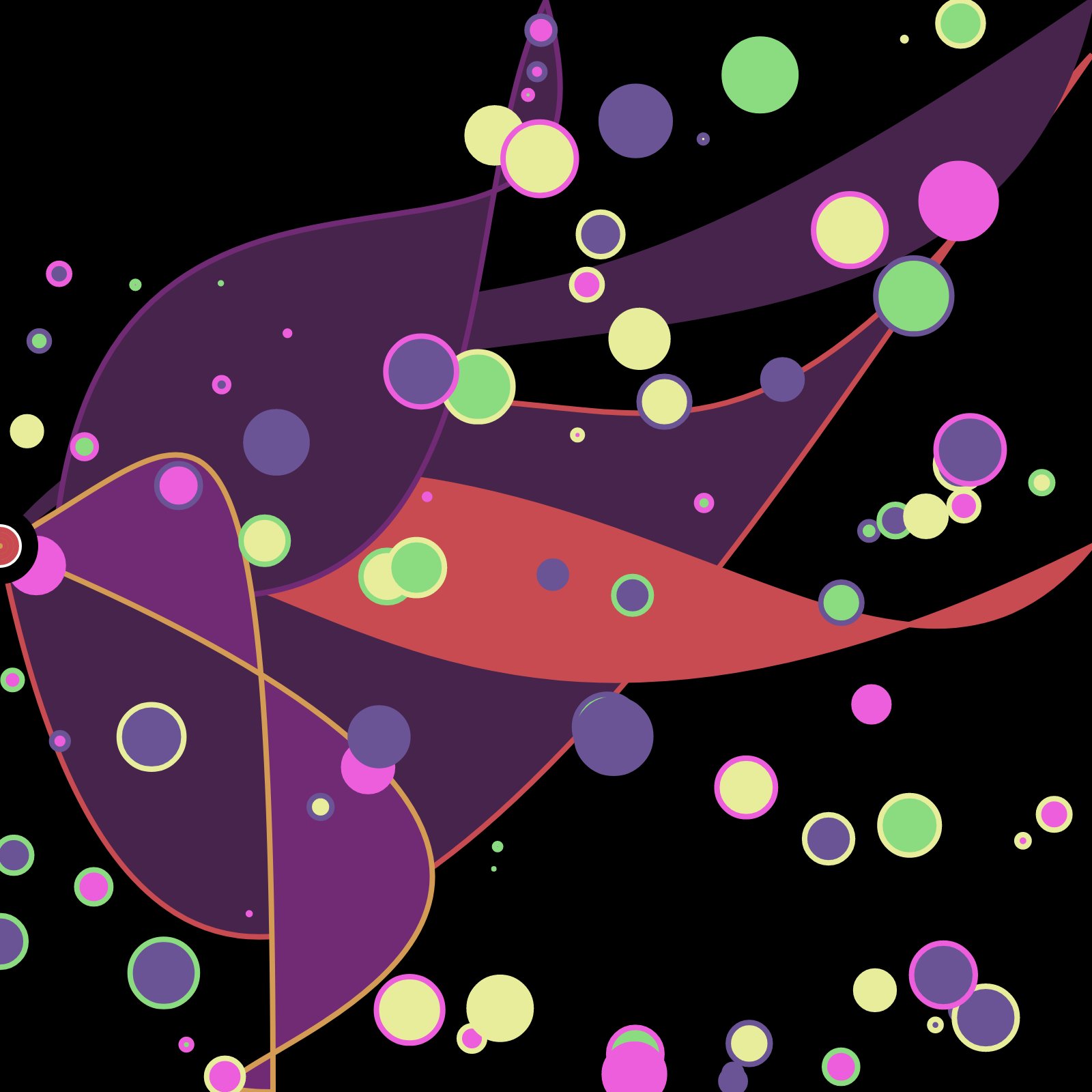 Bubbles in a Bezier Sea #4 static token preview