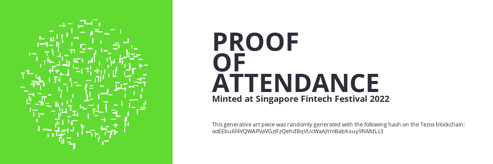 SFF2022 Proof of Attendance Token #624 static token preview