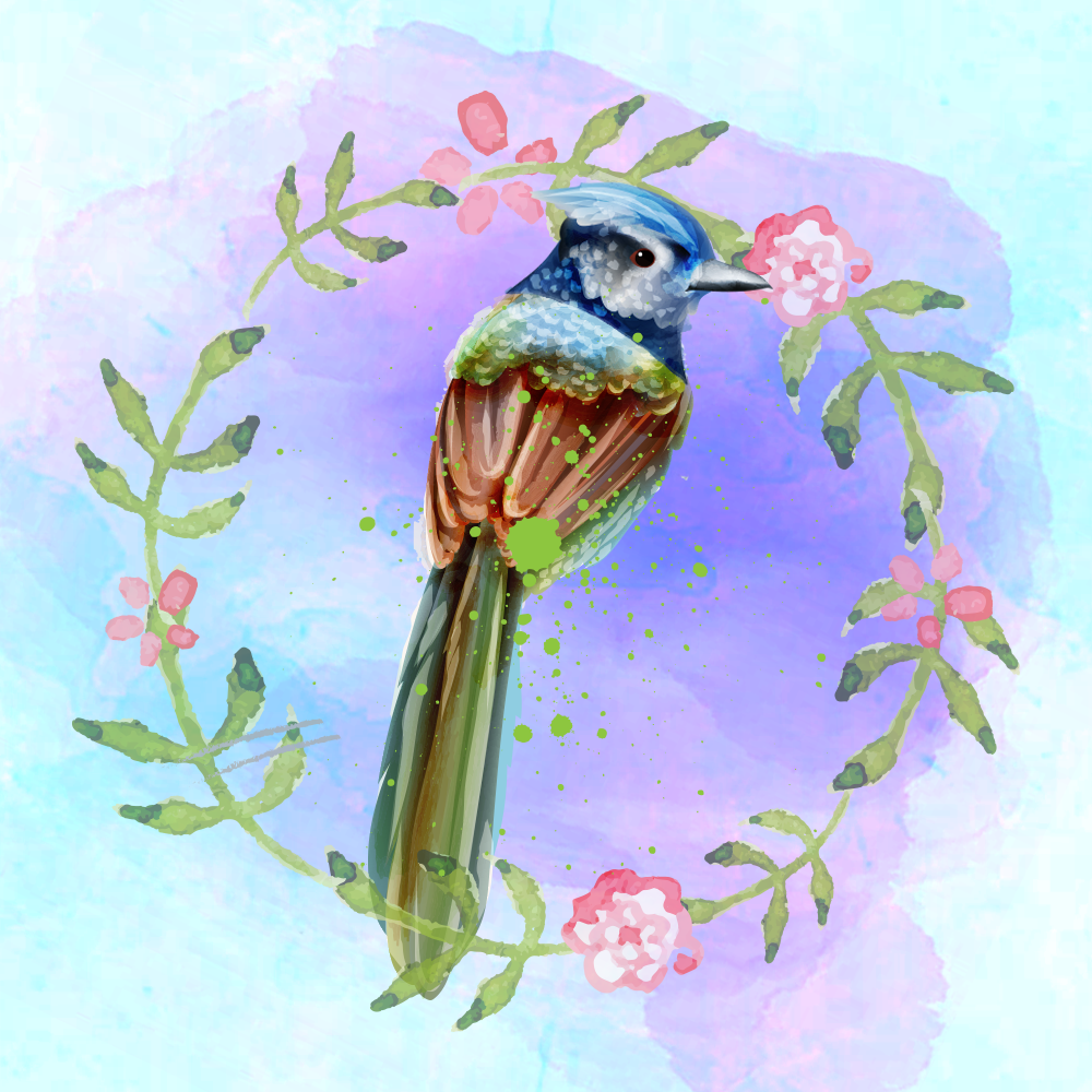 Random Colorful Birds #2 static token preview