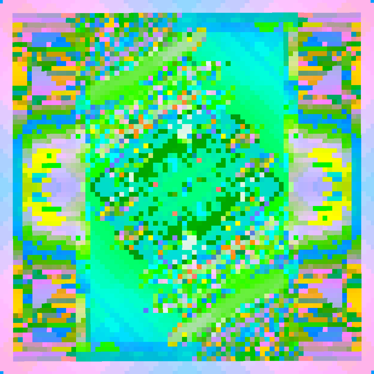 Psychedelic Dance of Pixels #2 static token preview