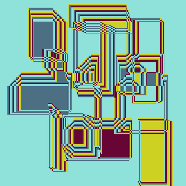 Superimposed Rectangles #17 static token preview