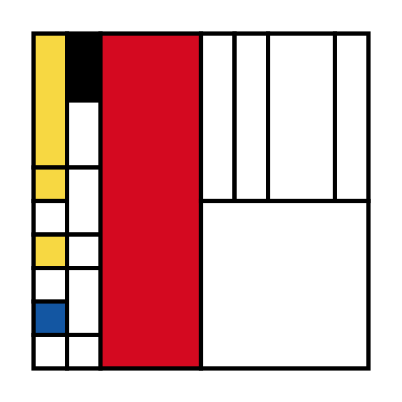 Mondrian squares #19 static token preview