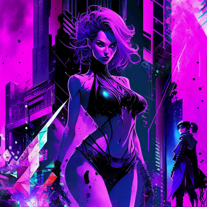 Assassin Girl #4 static token preview