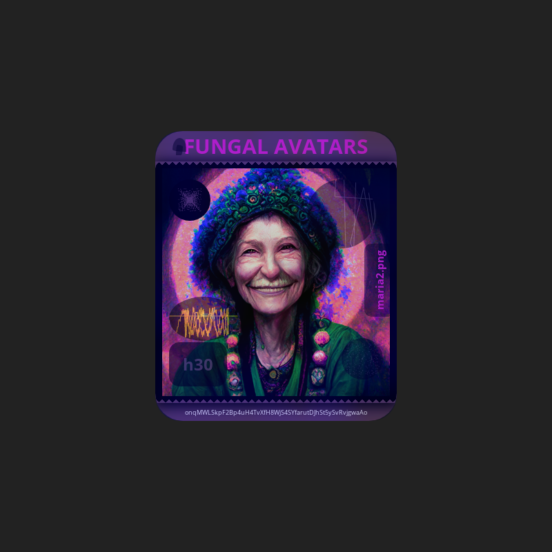 FUNGAL AVATARS vol I #19 static token preview