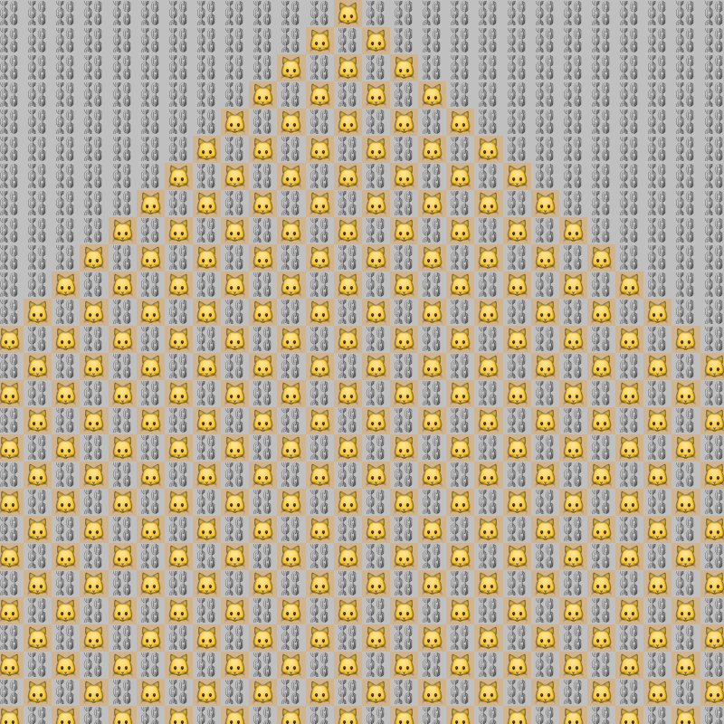 Elementary Cellular Emoji Automata #57 static token preview